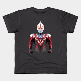 Ultraman Orb Thunder Breastar (Low Poly Style) Kids T-Shirt